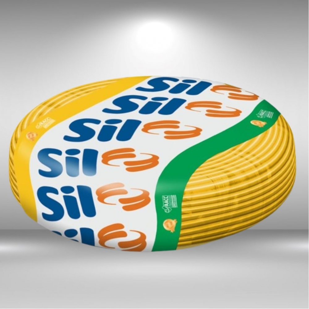 CABO FLEXÍVEL 2,5MM AMARELO 750V ROLO 100 METROS - SIL