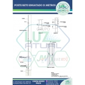 POSTE RETO ENGASTADO 21 METROS