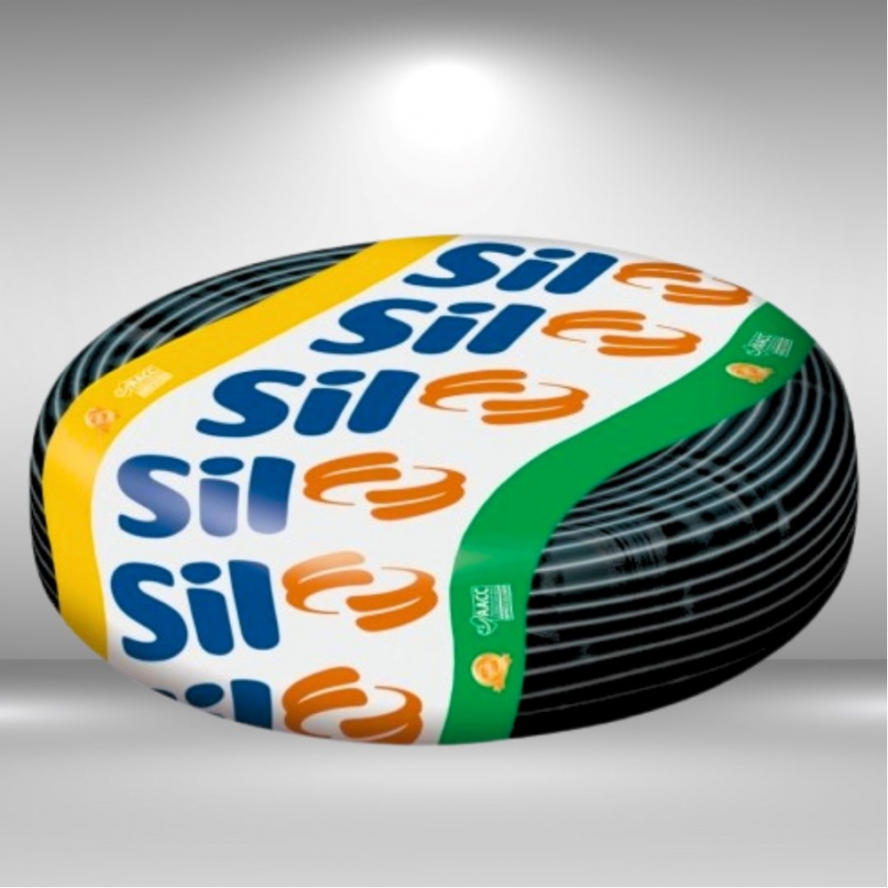 CABO FLEXÍVEL 2,5MM PRETO 750V ROLO 100 METROS - SIL