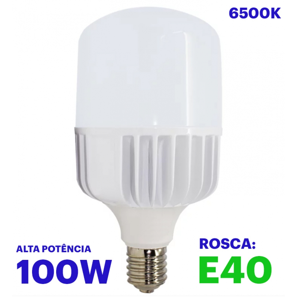 Lâmpada Bulbo Led - 100W - Alta Potência